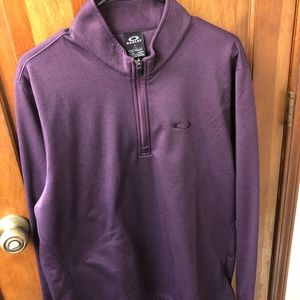 New Oakley Zip Neck Sweatshirt